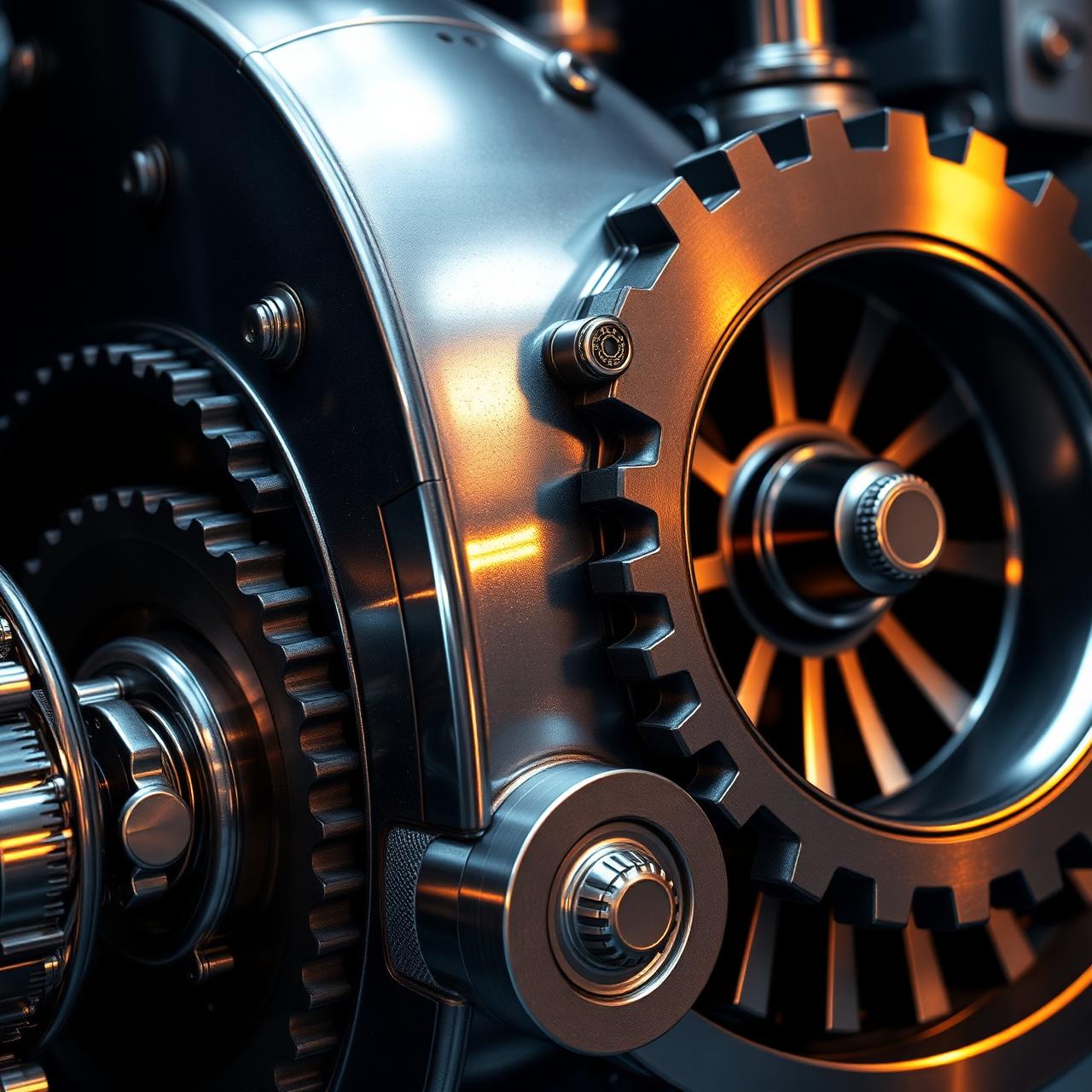 Industrial machinery close-up